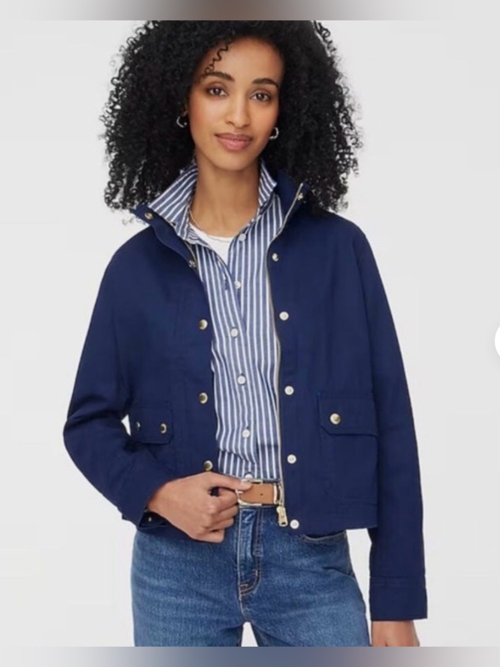J. Crew Twill Utility Jacket Sz M